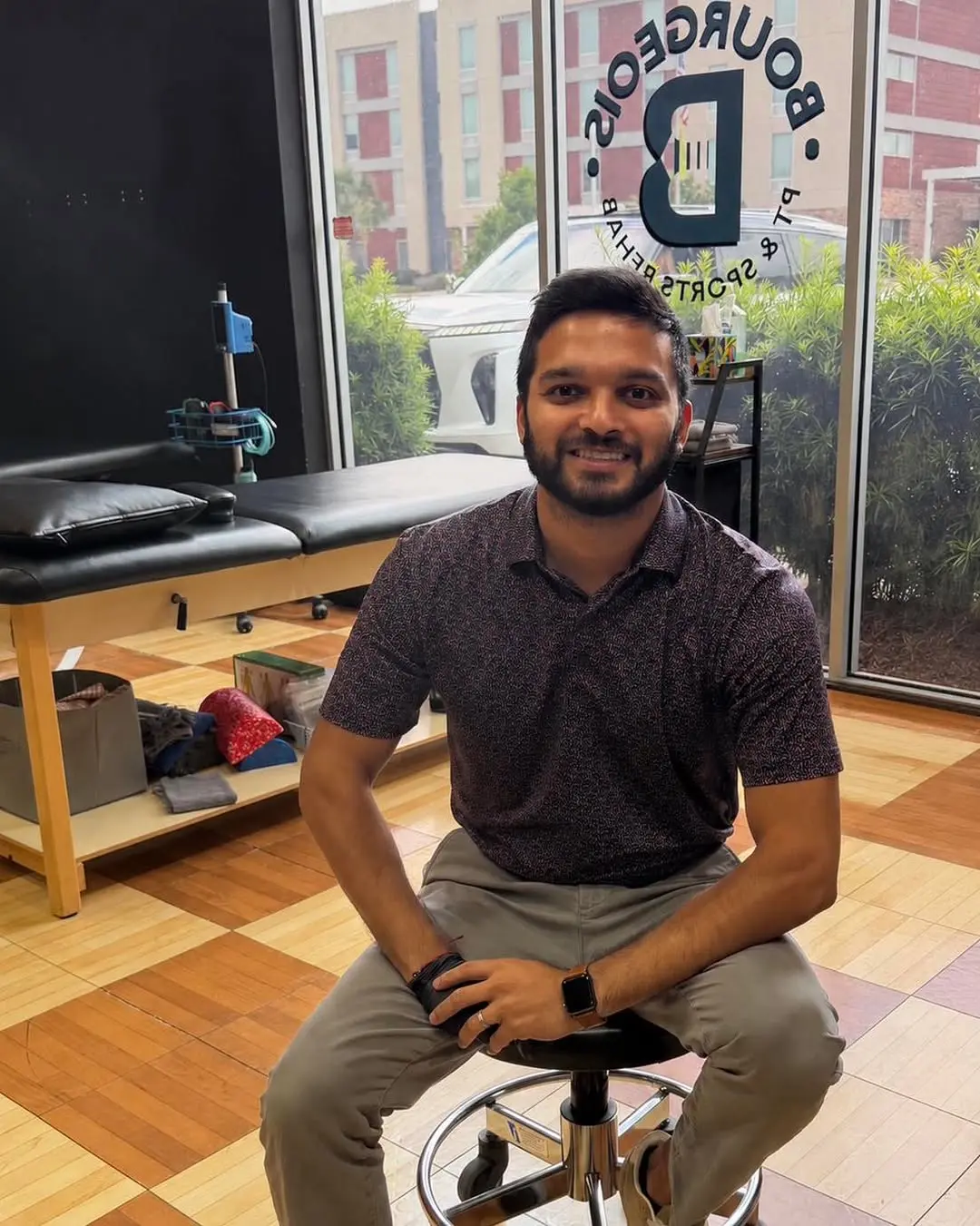 Bourgeois PT therapist at the clinic